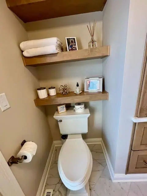 Guest Bathroom Remodel Storage - Ken Spears 