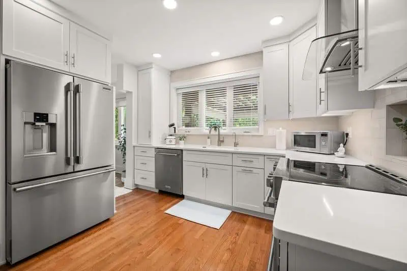 remodeled kitchen area