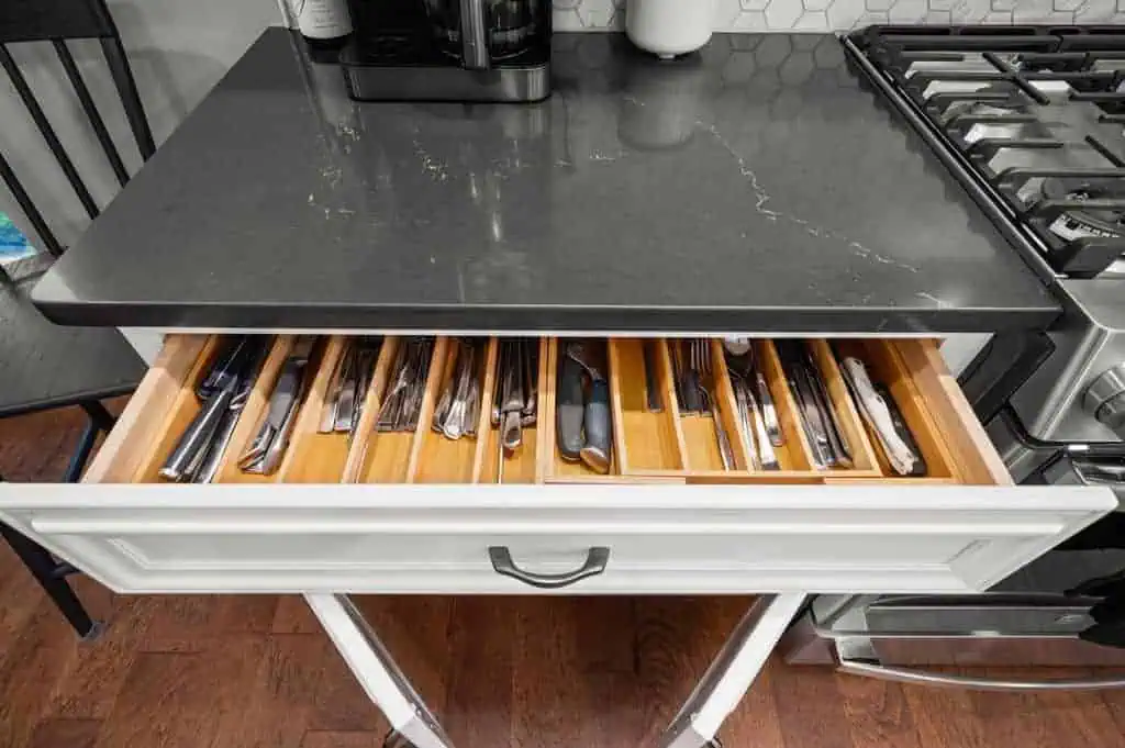 specialty storage under countertop