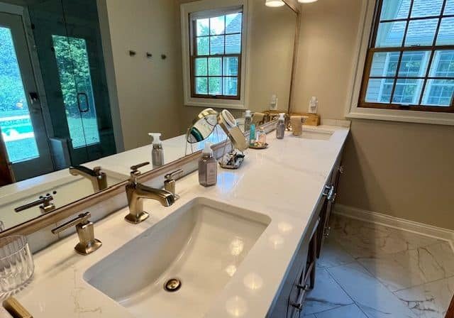 Poolside Bathroom Retreat